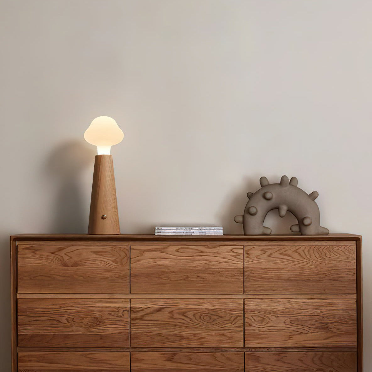 Mooshy Houten Tafellamp