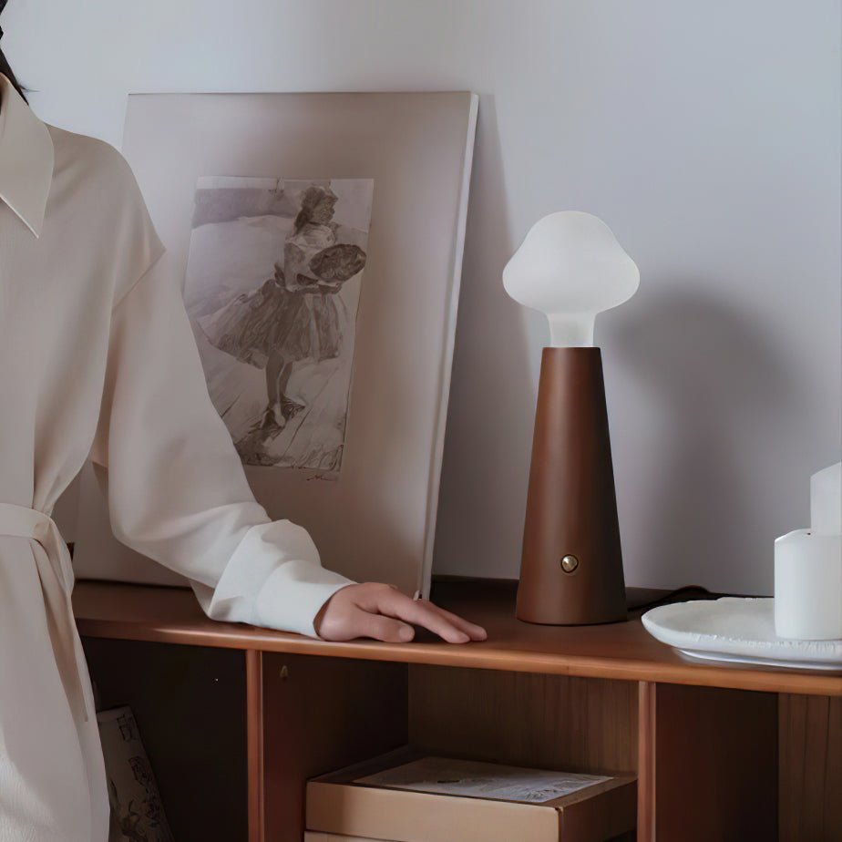 Mooshy Houten Tafellamp