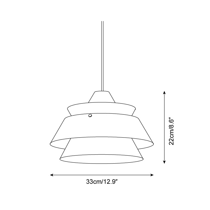 Coveny Japandi Stijl Hanglamp