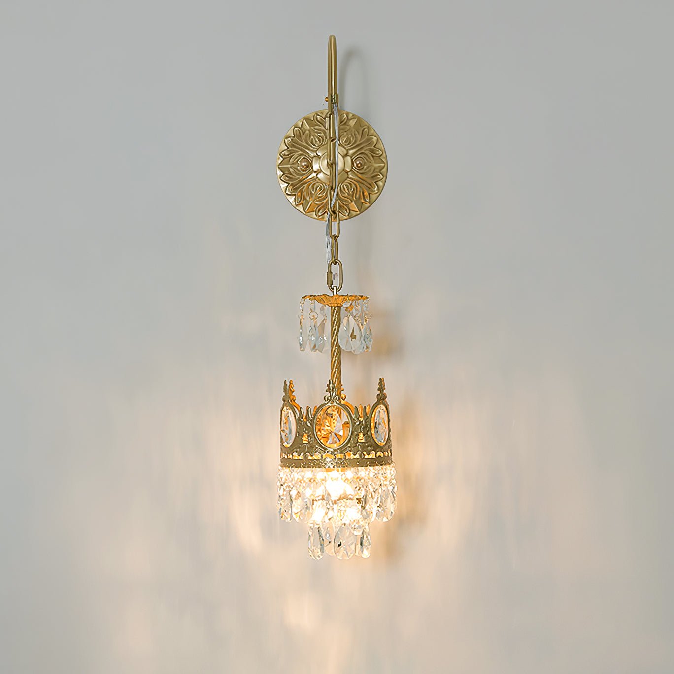 Qelin Kristallen Kroon Wandlamp