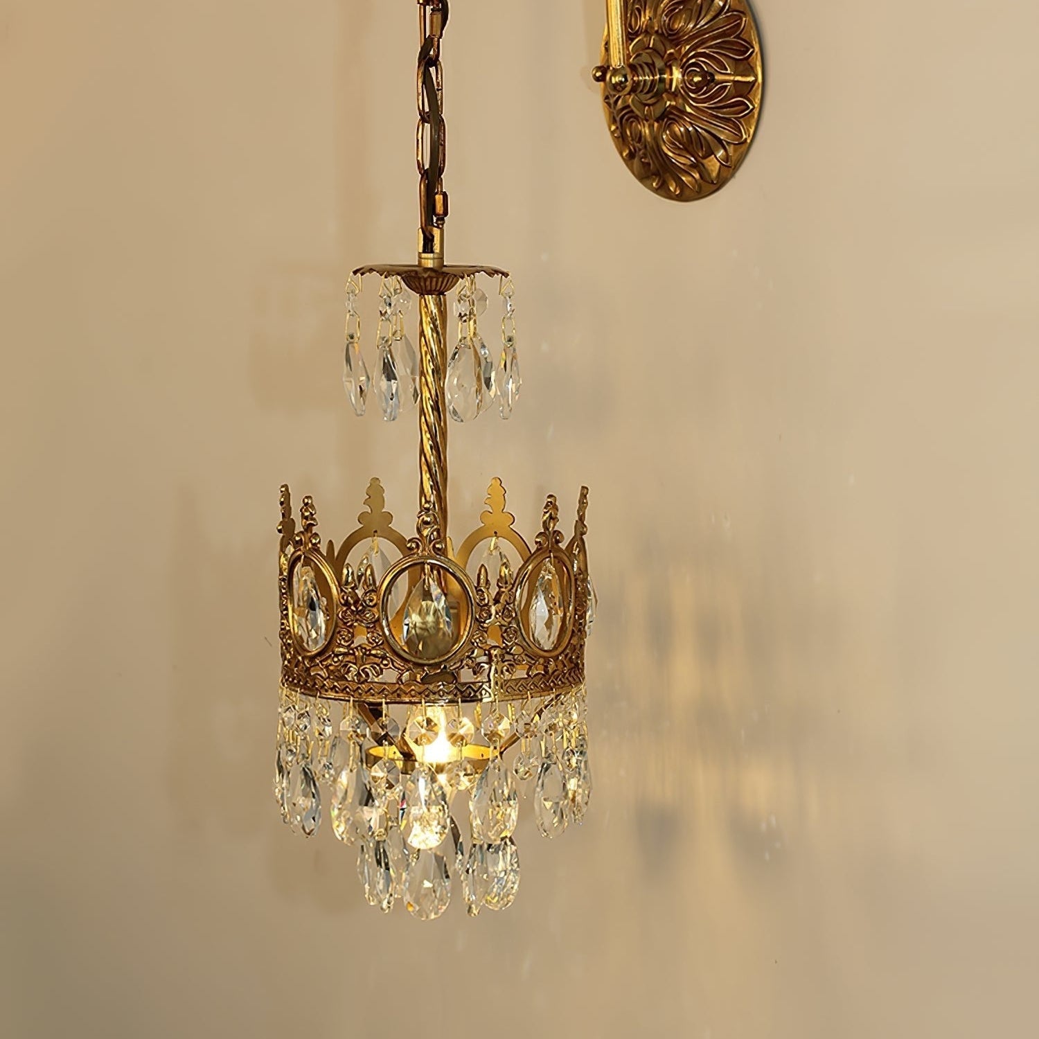 Qelin Kristallen Kroon Wandlamp