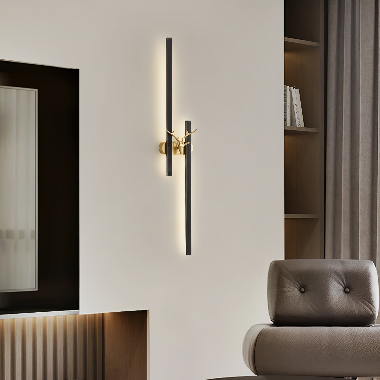 Messing Hert Design Wandlamp