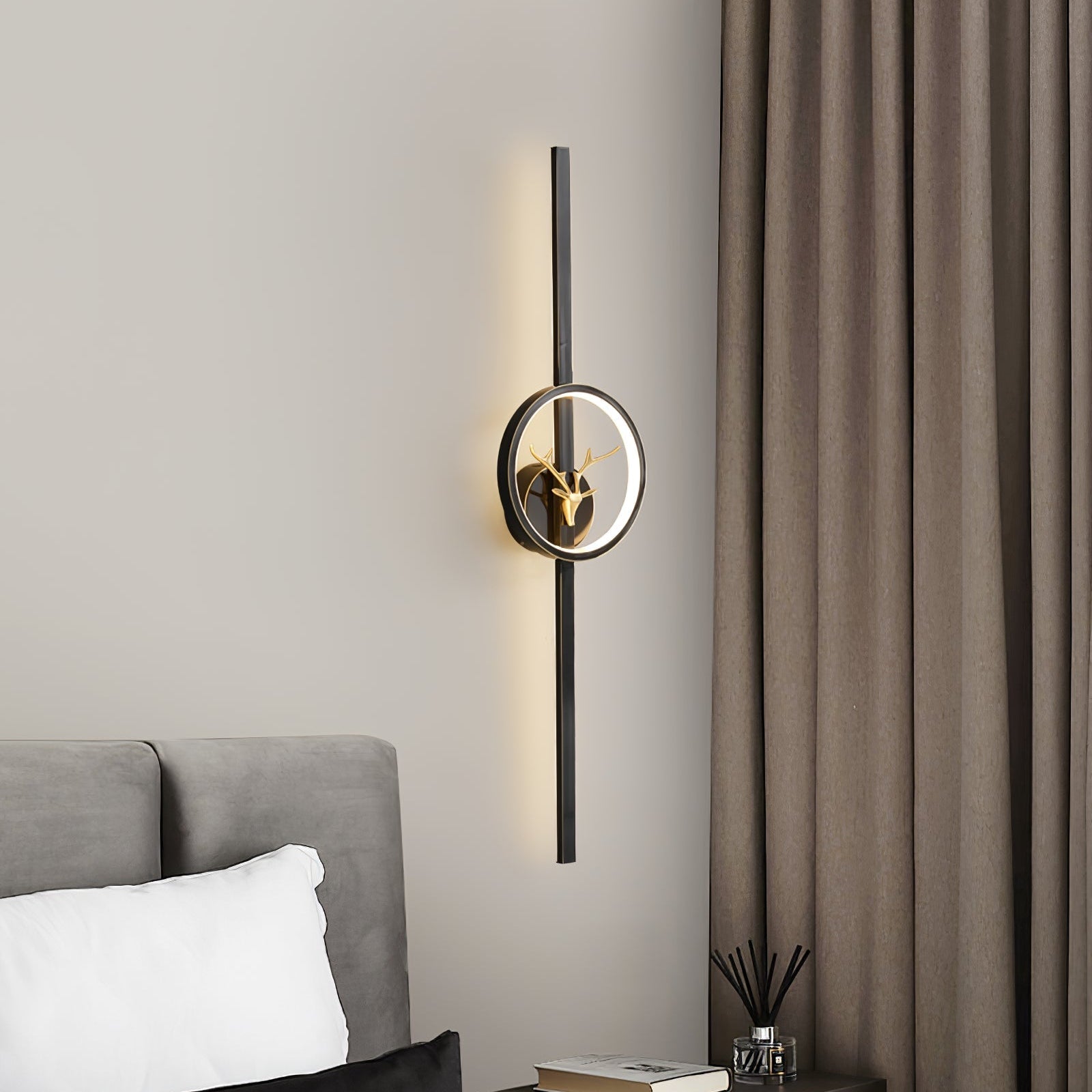 Messing Hert Design Wandlamp