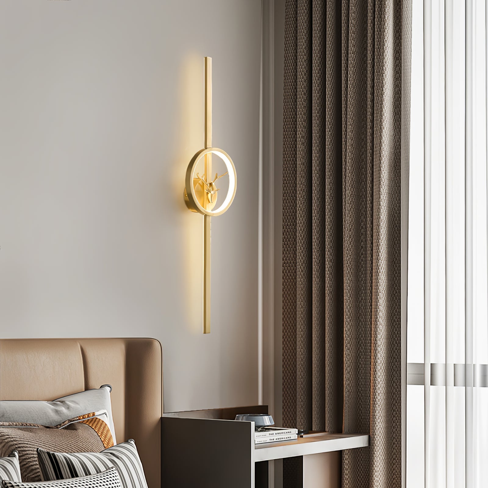 Messing Hert Design Wandlamp