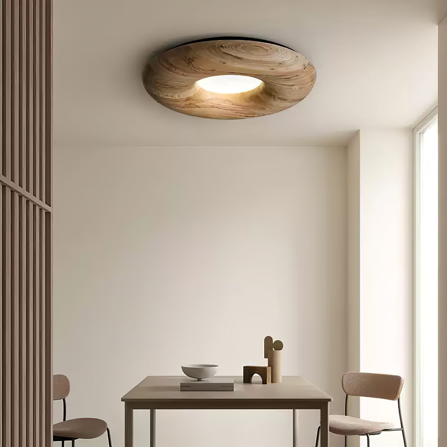 Cyon Houten Donut Plafondlamp