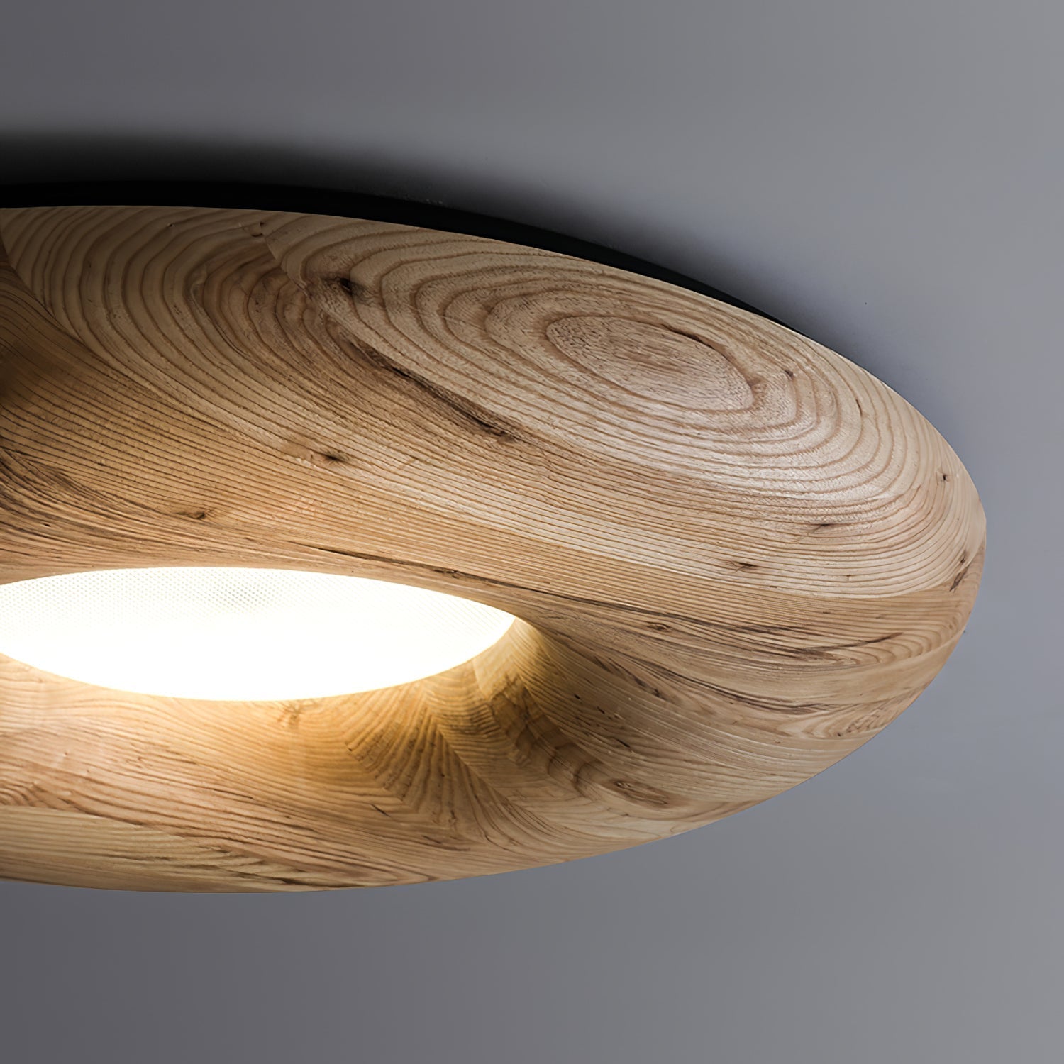 Cyon Houten Donut Plafondlamp