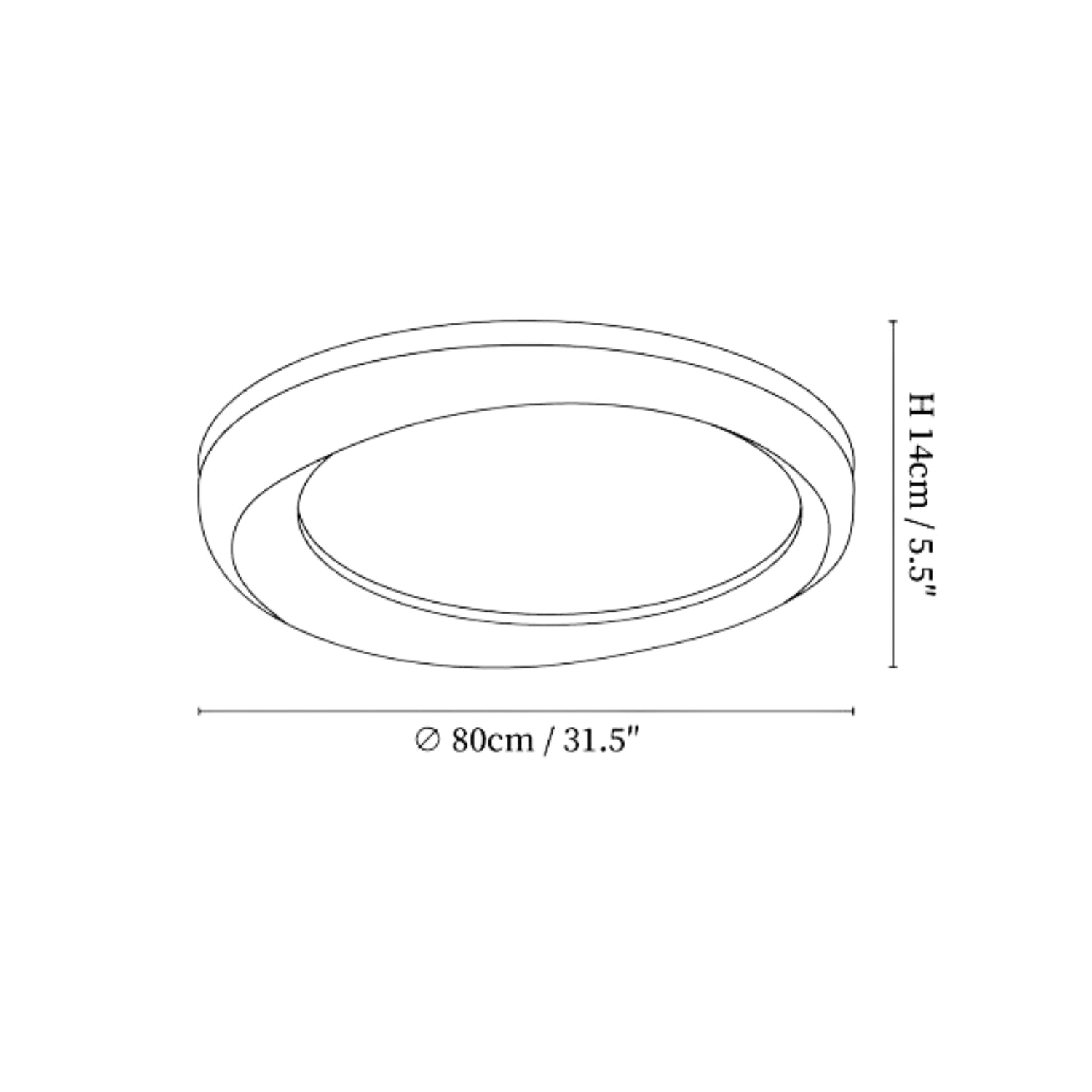 Besca Houten Plafondlamp