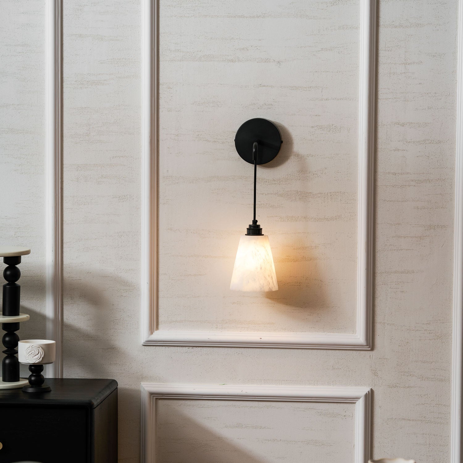 Cublen Hangende Albasten Wandlamp