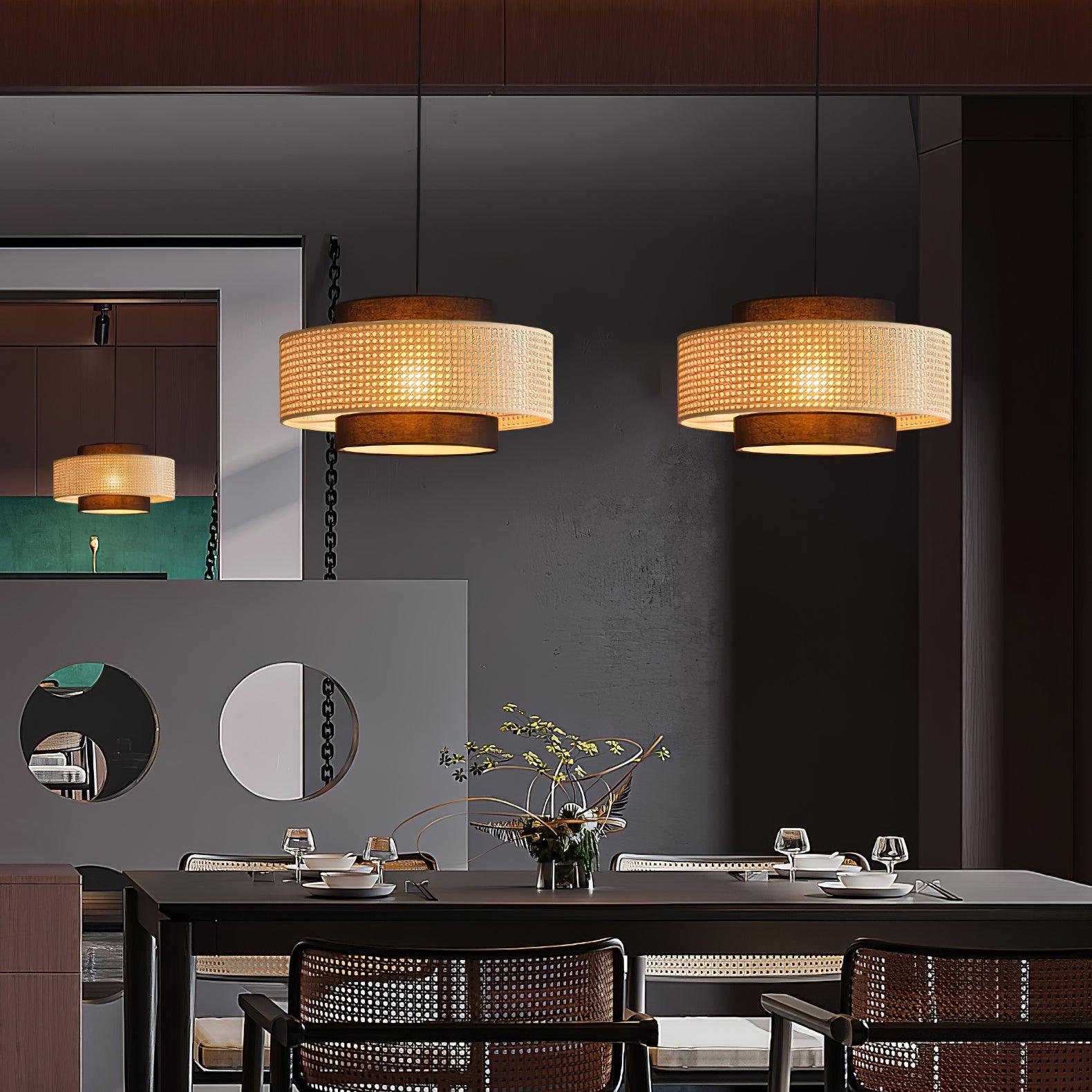 Delurso Japandi Stijl Hanglamp