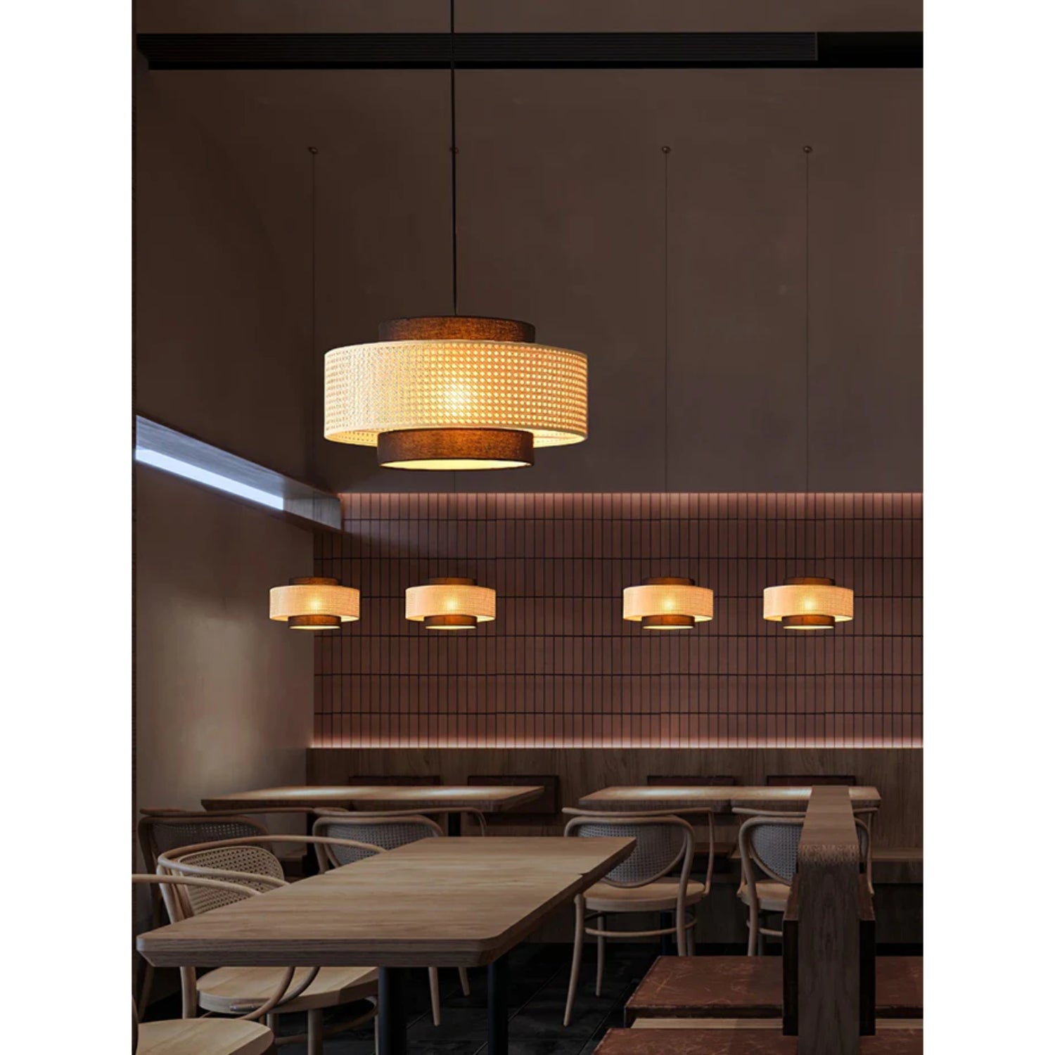 Delurso Japandi Stijl Hanglamp