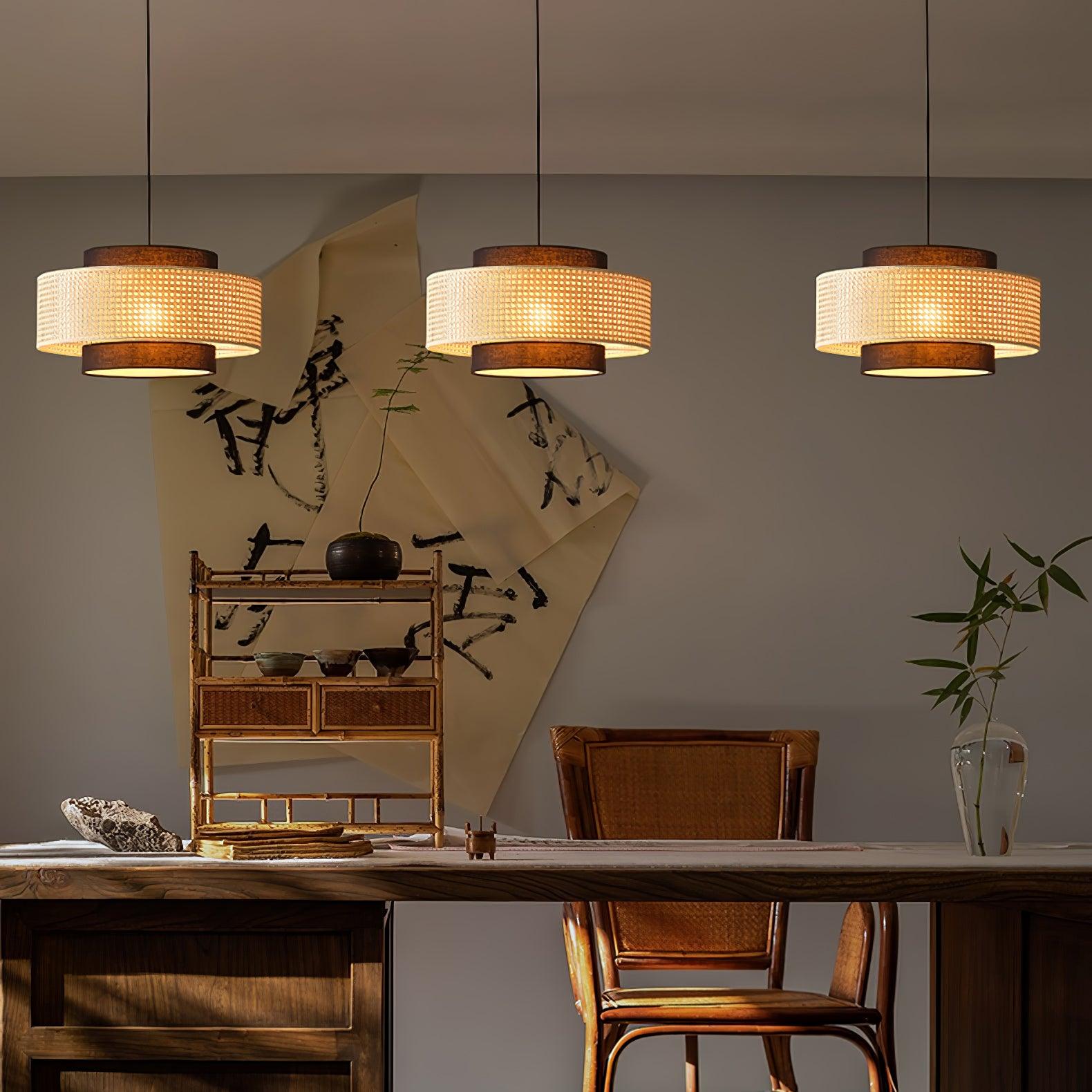 Delurso Japandi Stijl Hanglamp