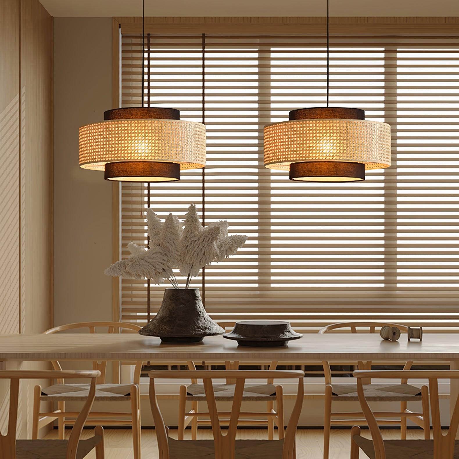 Delurso Japandi Stijl Hanglamp