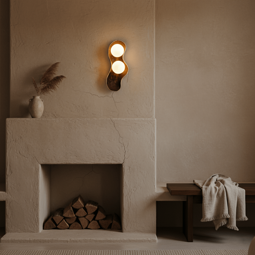 Hescio Houten Wandlamp