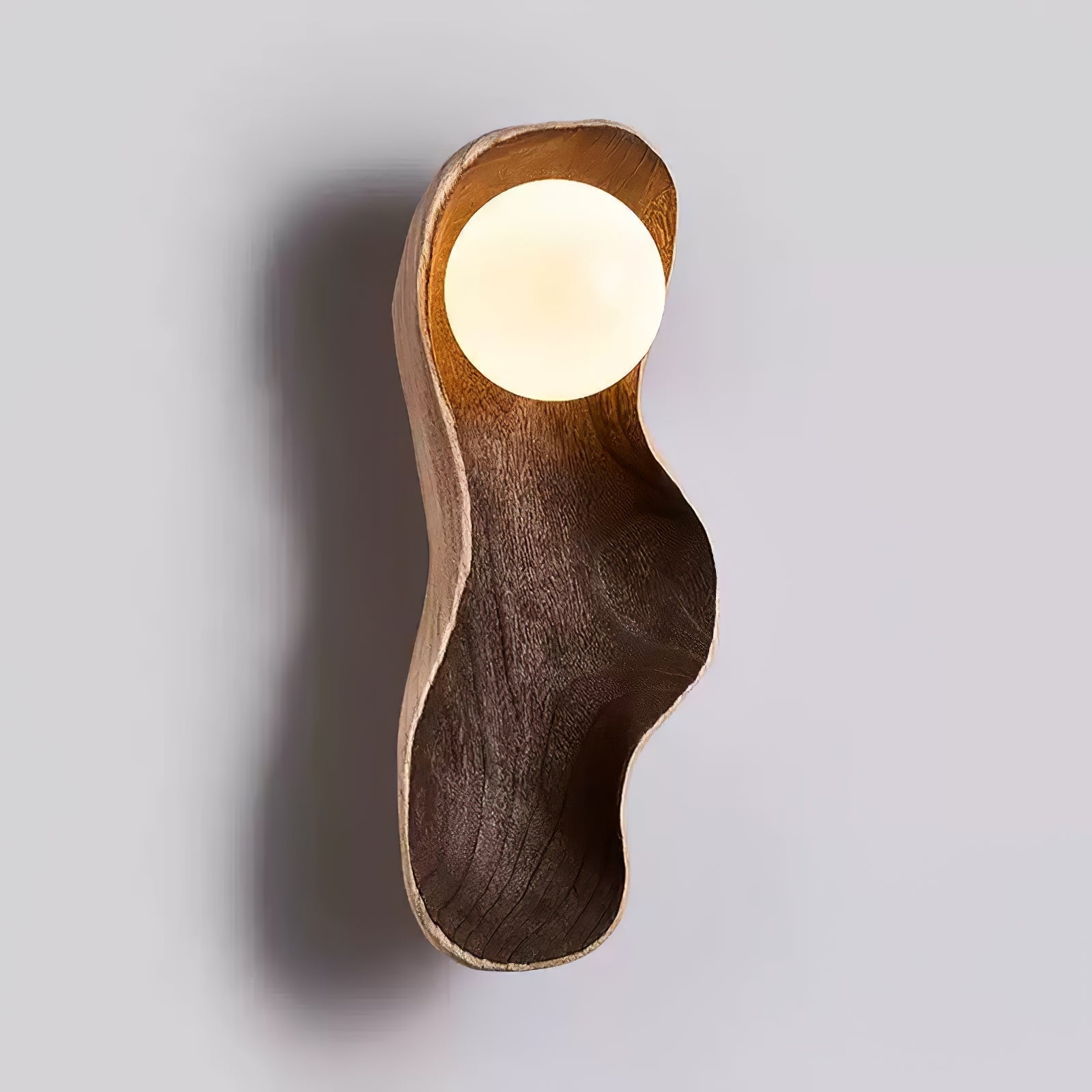 Hescio Houten Wandlamp