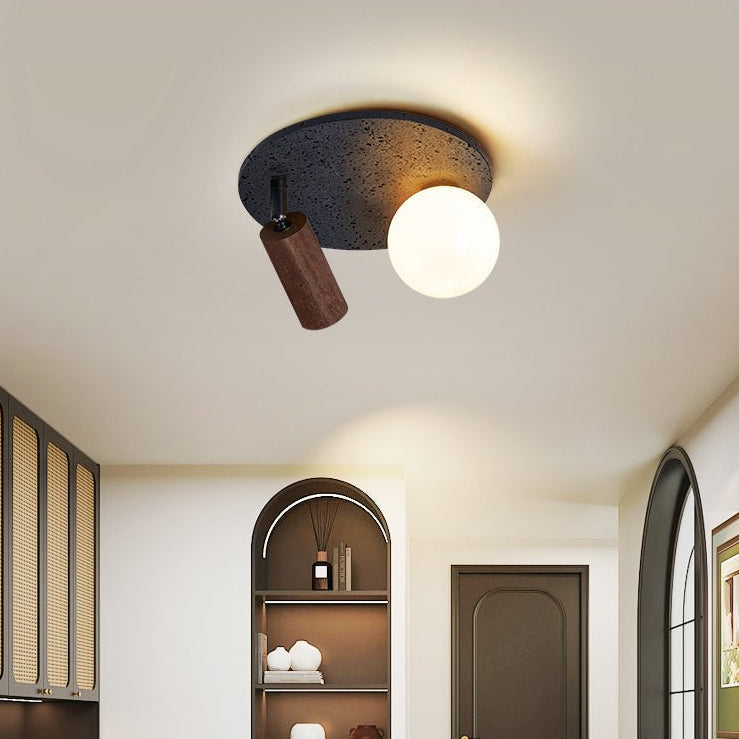 Loaze Travertijnen Planfondlamp
