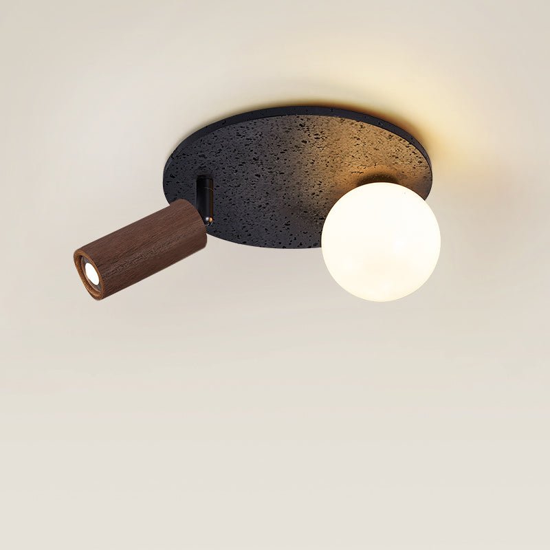 Loaze Travertijnen Planfondlamp