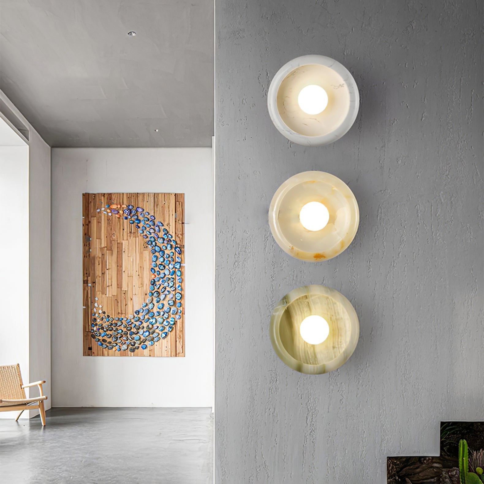 Jeda Marmeren Wandlamp