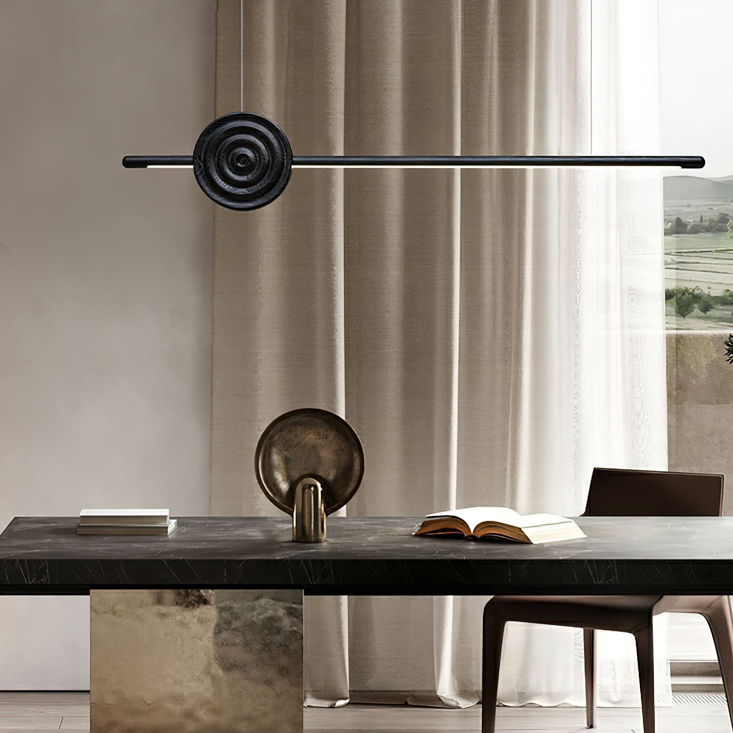 Moharis Japandi Stijl Hanglamp