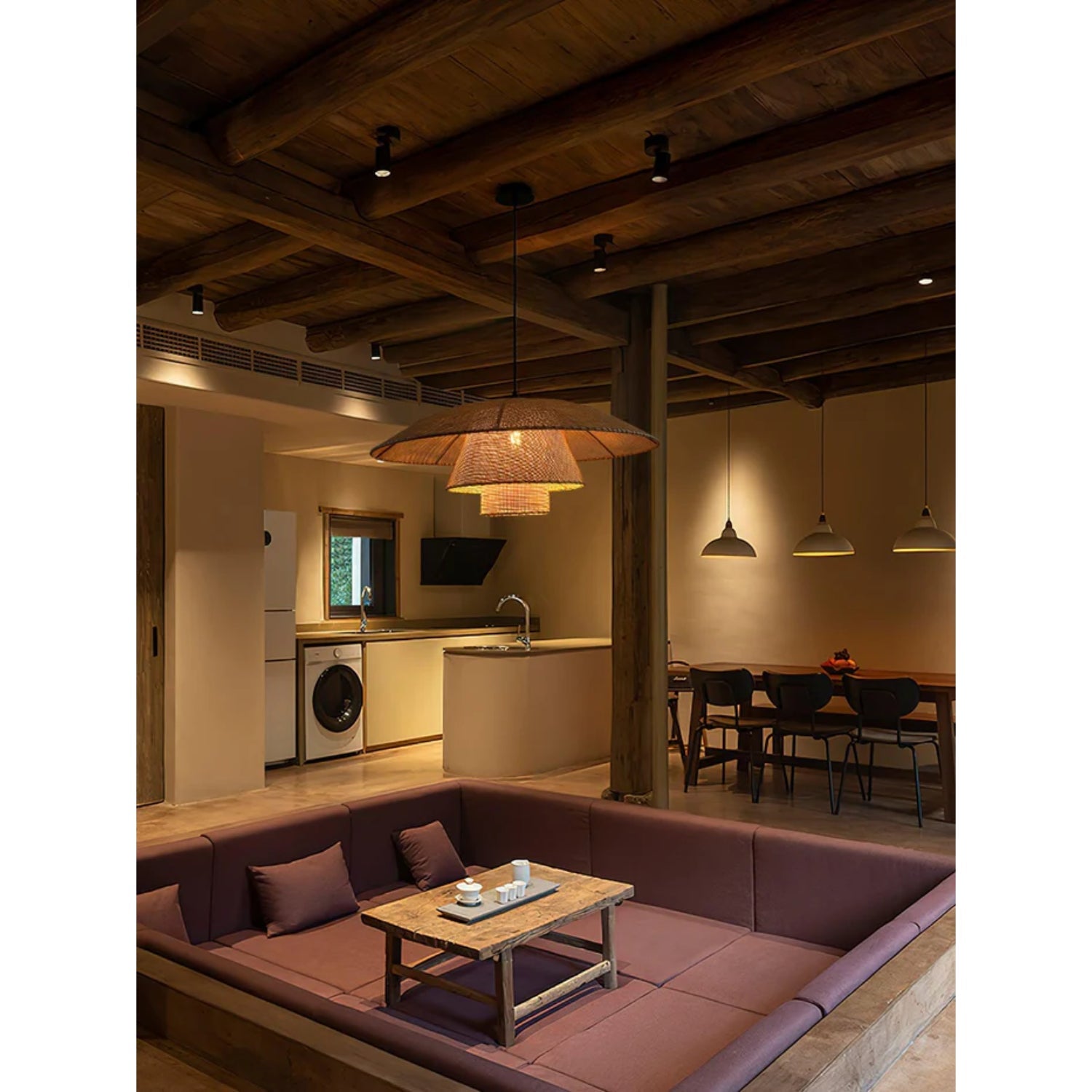 Hataze Japandi Stijl Hanglamp