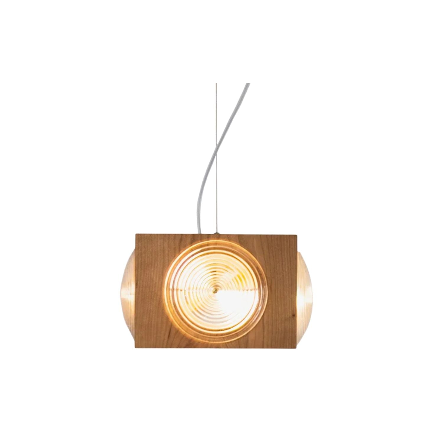 Houten Vintage Camera Hanglamp