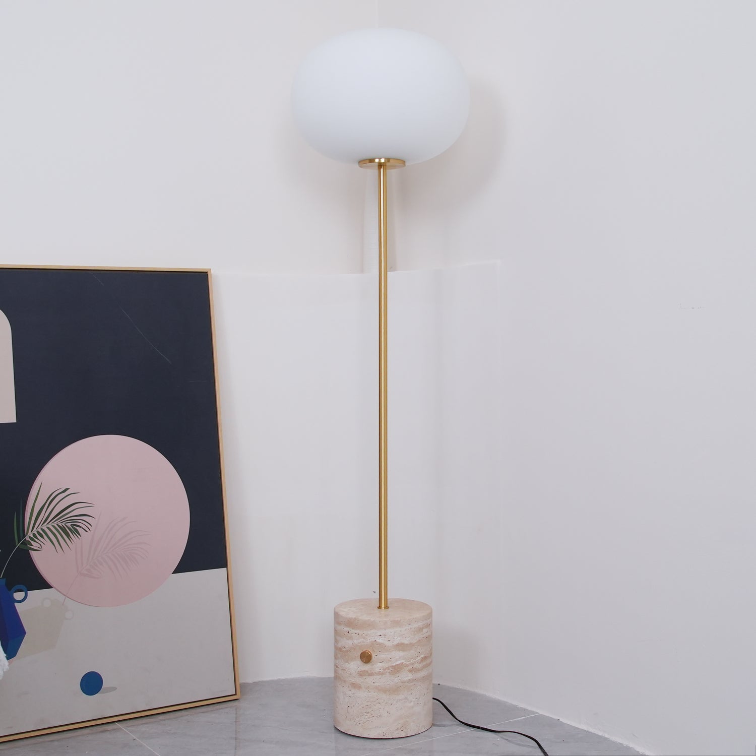 Jowesa Travertijn Vloerlamp