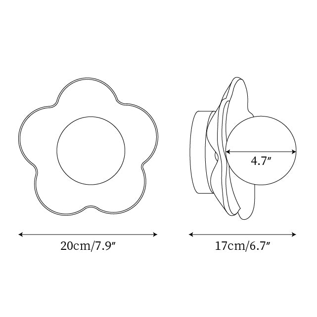 Selani Bloemvorm Wandlamp