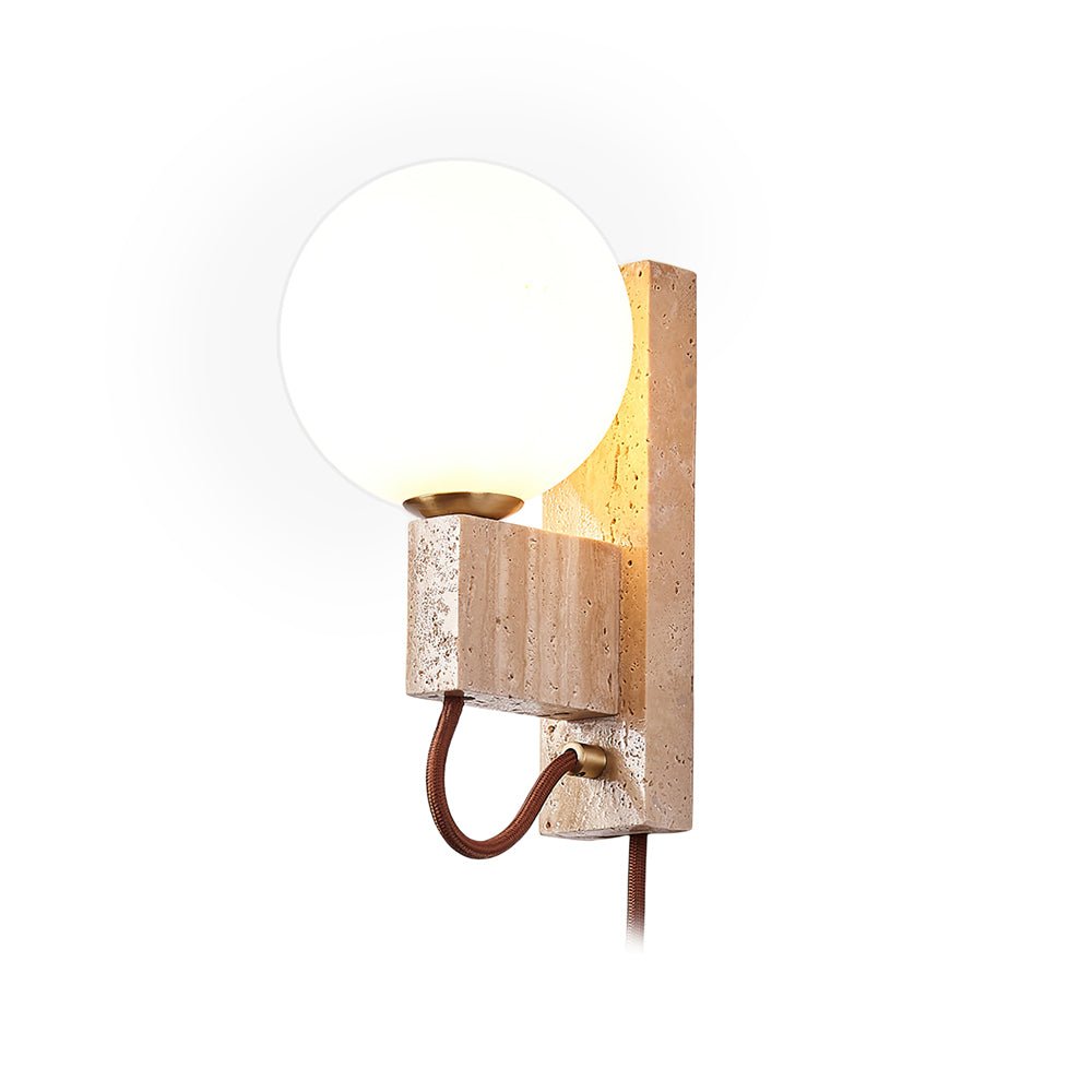 Telisno Travertijnen Wandlamp