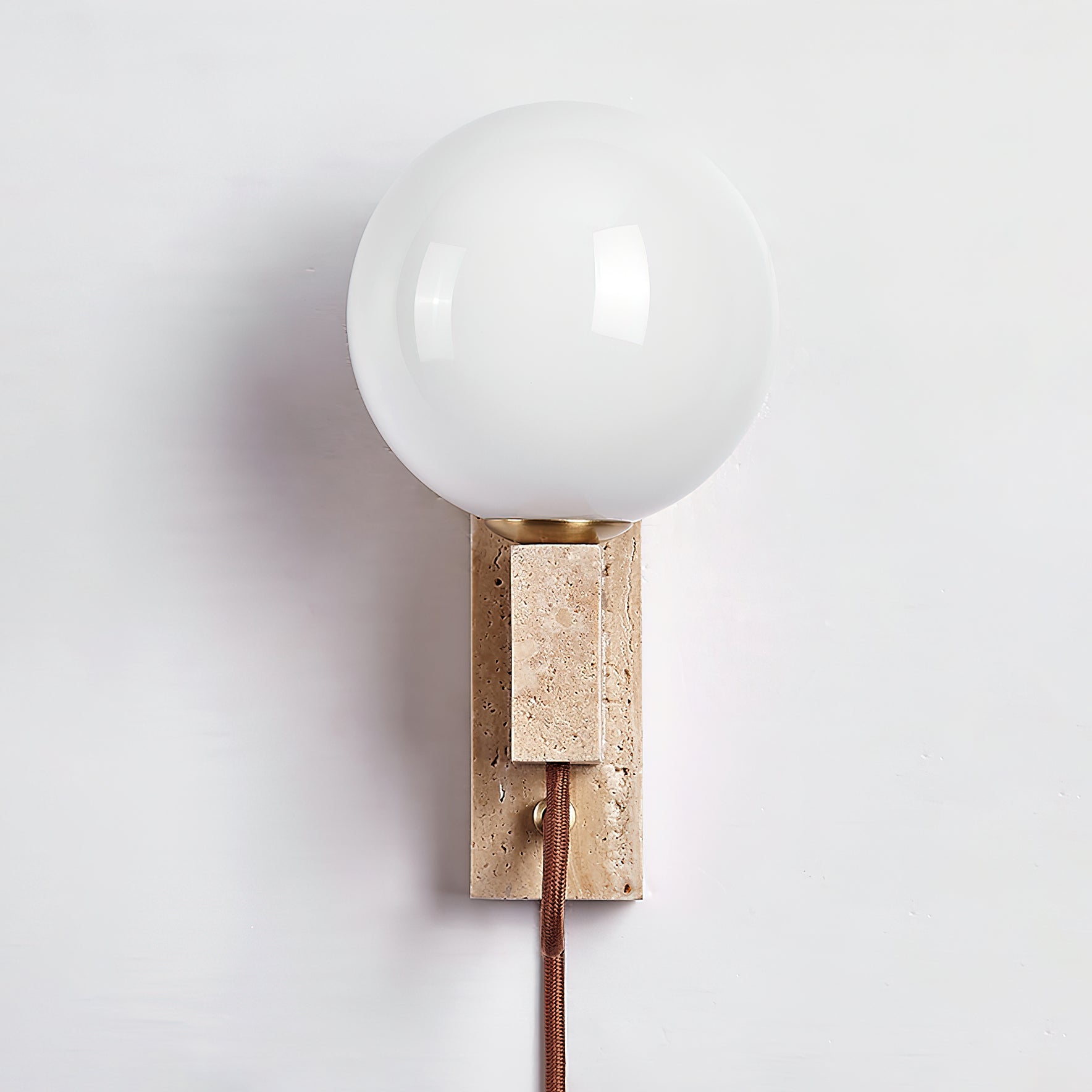 Telisno Travertijnen Wandlamp