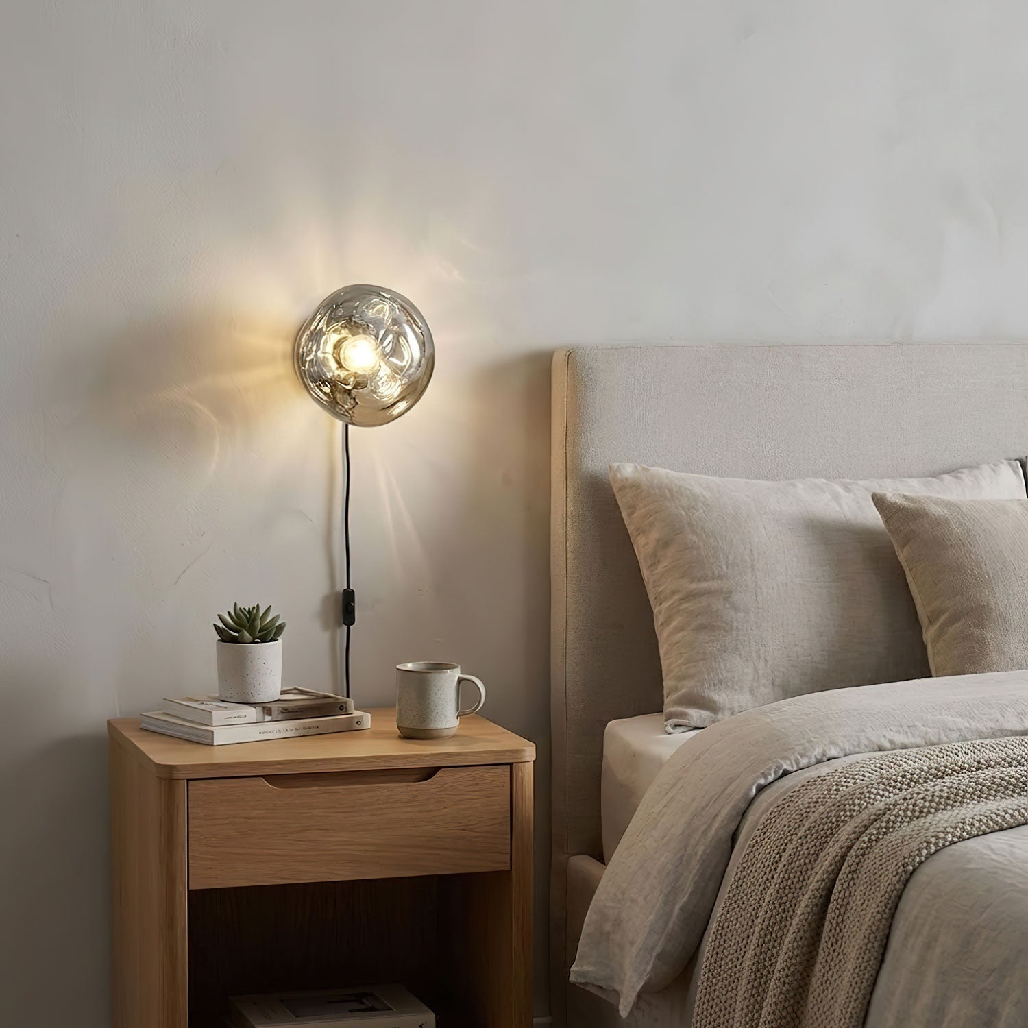 Syrlion Orb Wandlamp Met Stekker