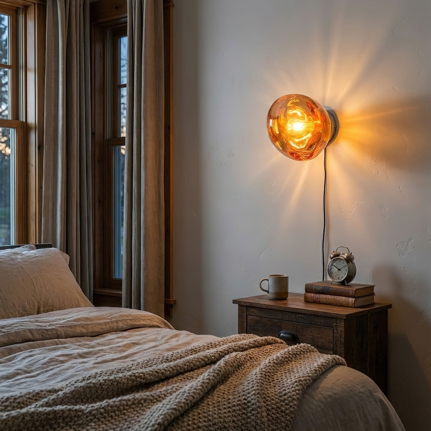 Syrlion Orb Wandlamp Met Stekker