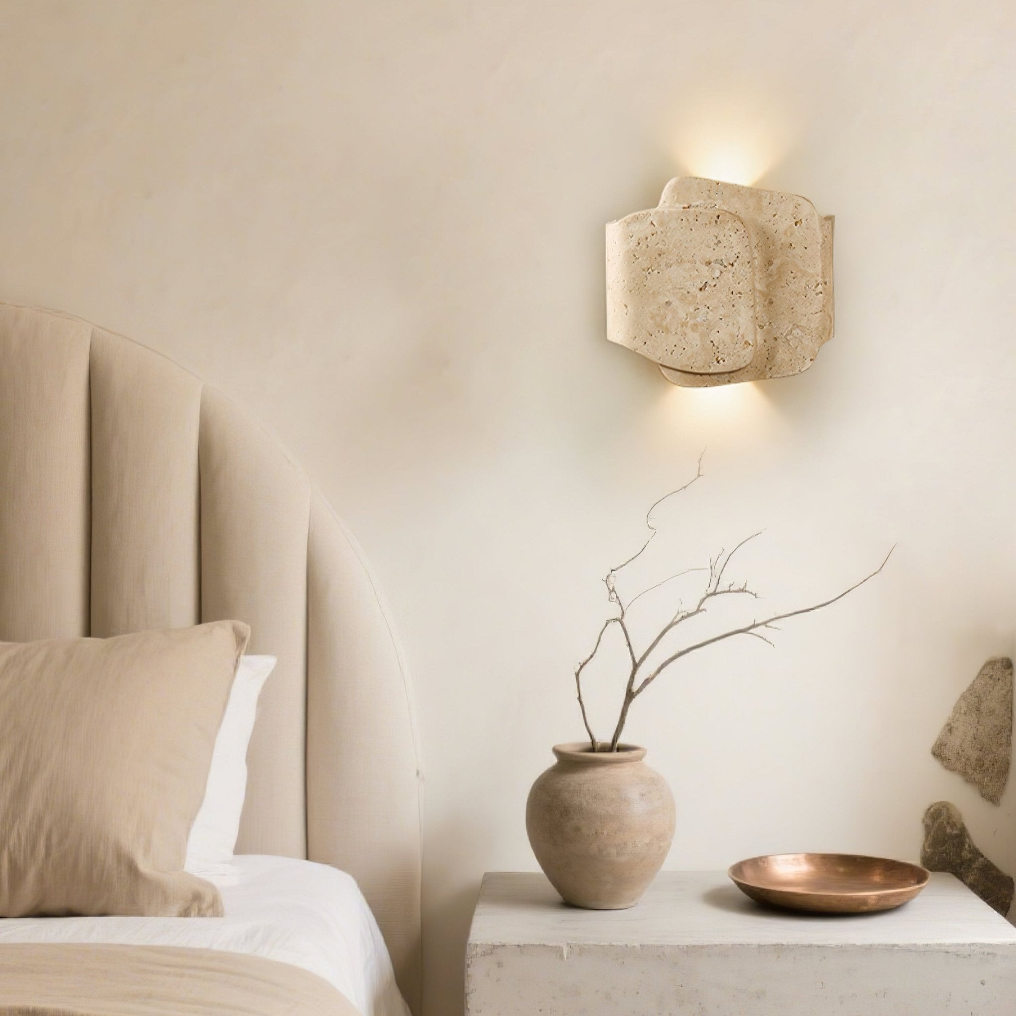 Bova Overlap Natuursteen Wandlamp