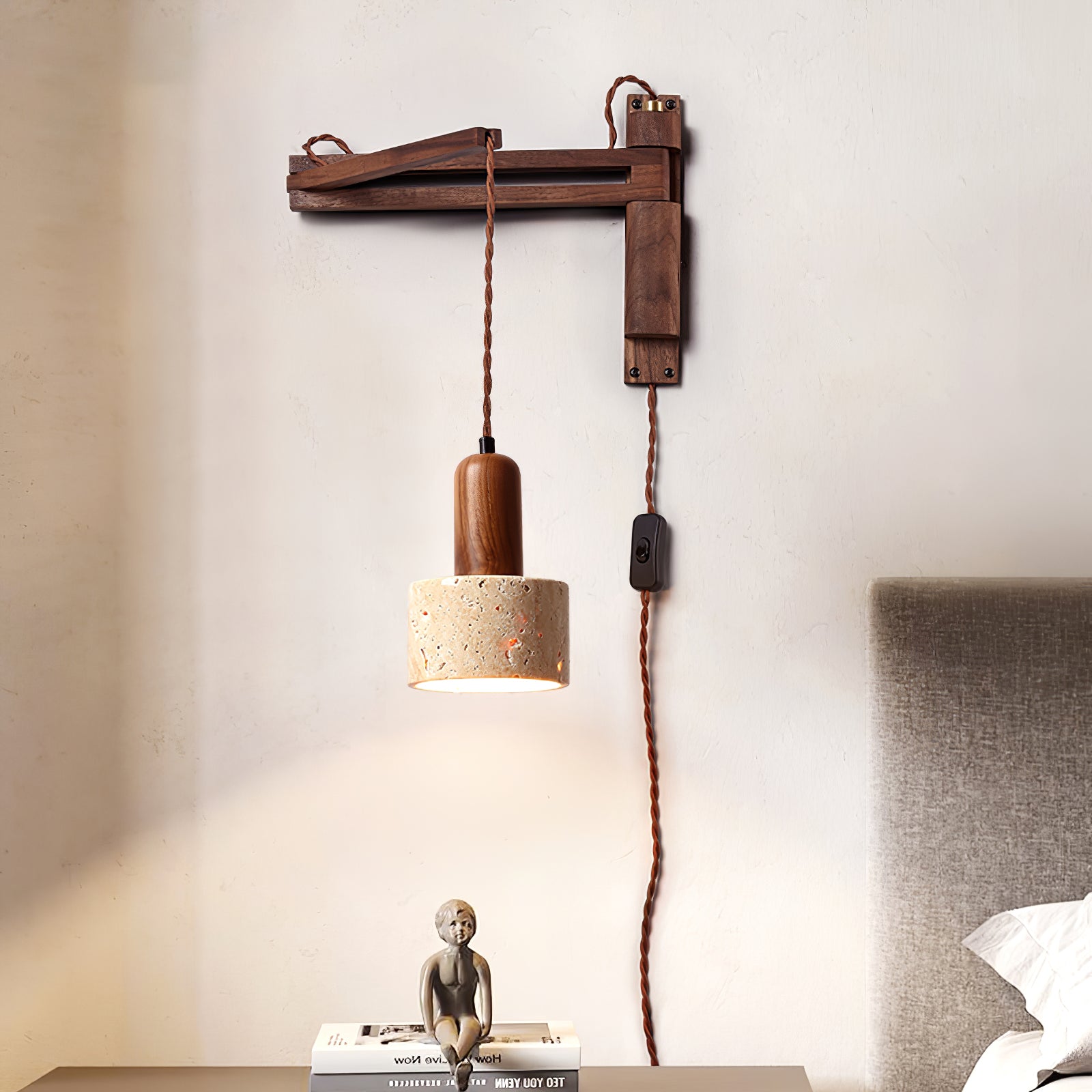 Melinoge Travertijn Wandlamp