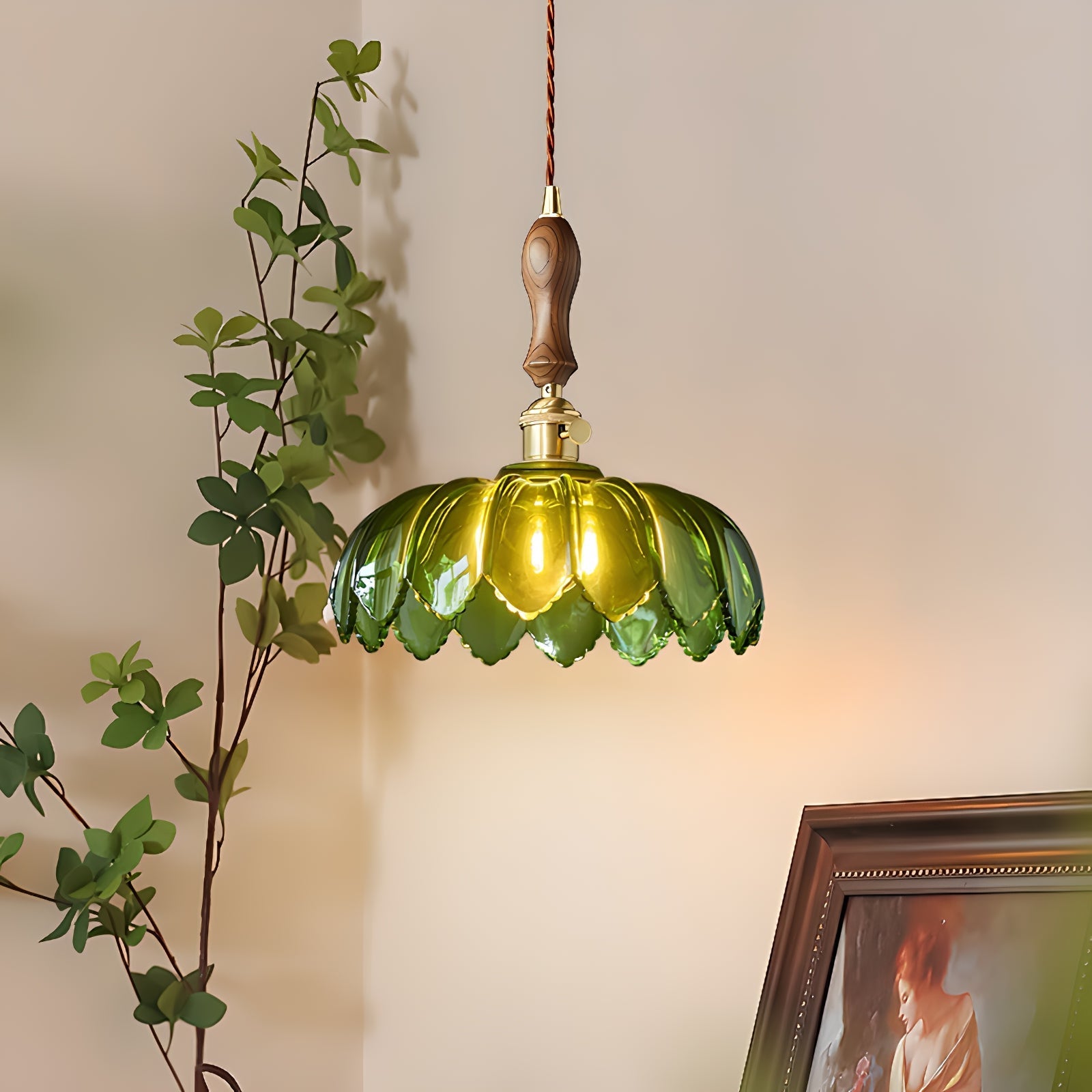 Fandero Flower Houtdesign Hanglamp