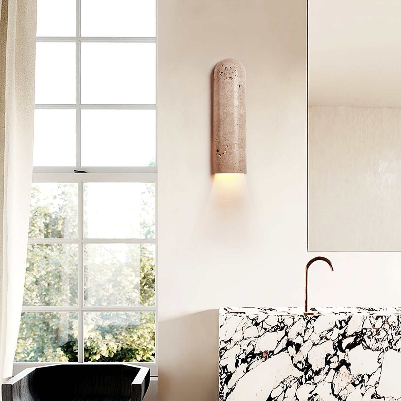 Liozane Travertijn Wandlamp