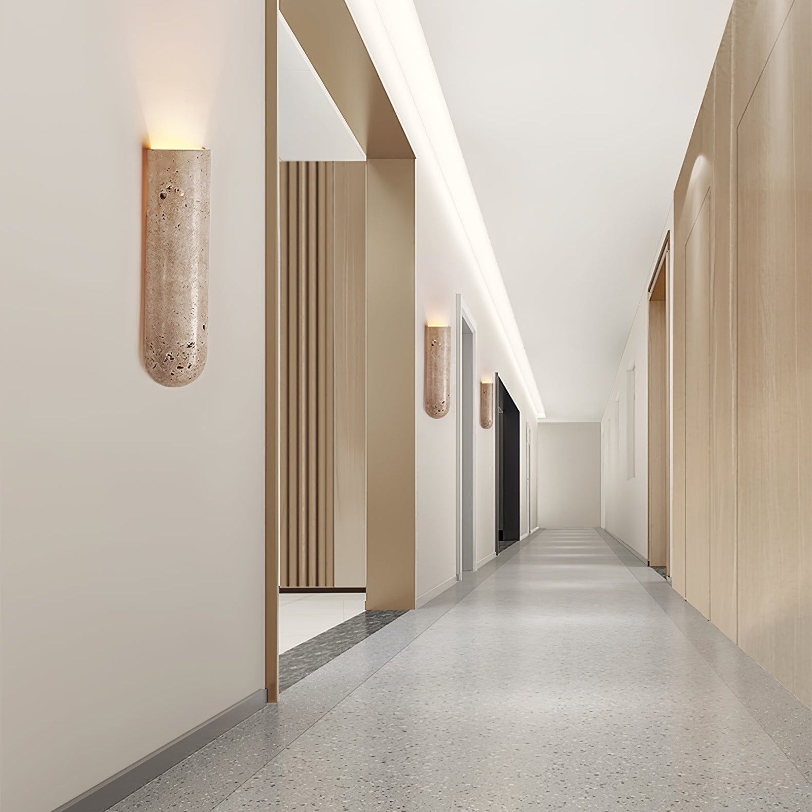 Liozane Travertijn Wandlamp