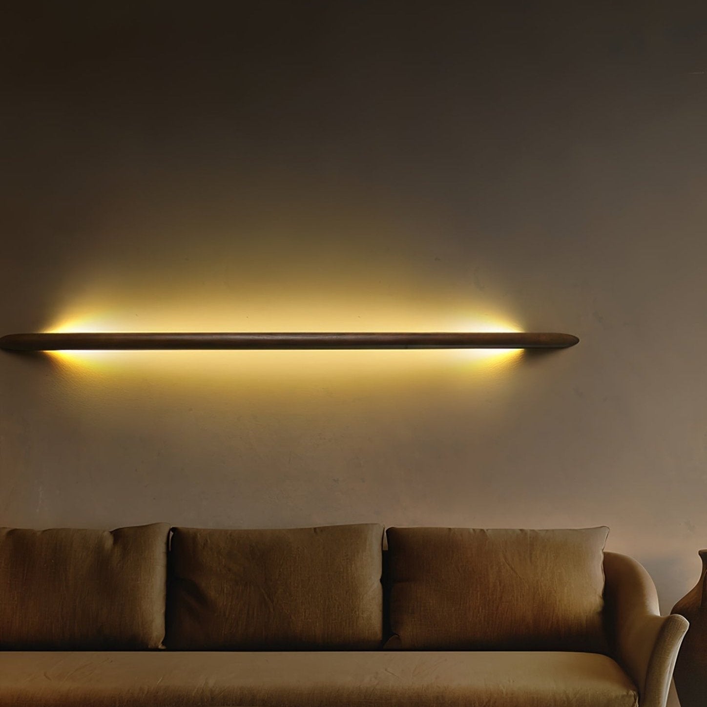 Lonema Gebogen Houten Wandlamp