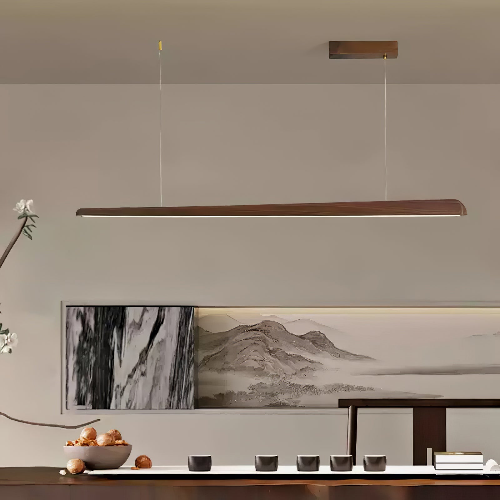 Trepaze Japandi Stijl Hanglamp