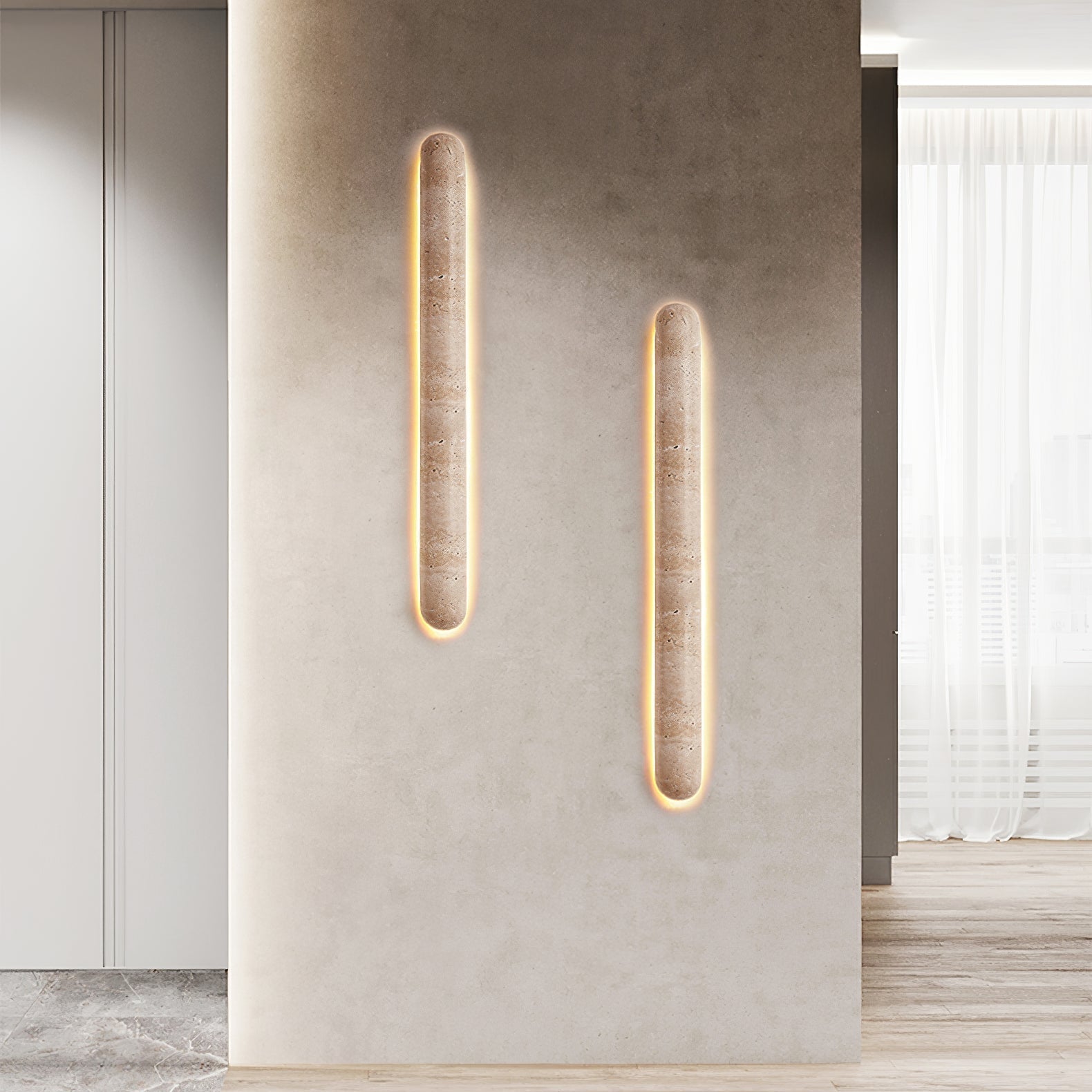 Loizan Natuursteen Wandlamp