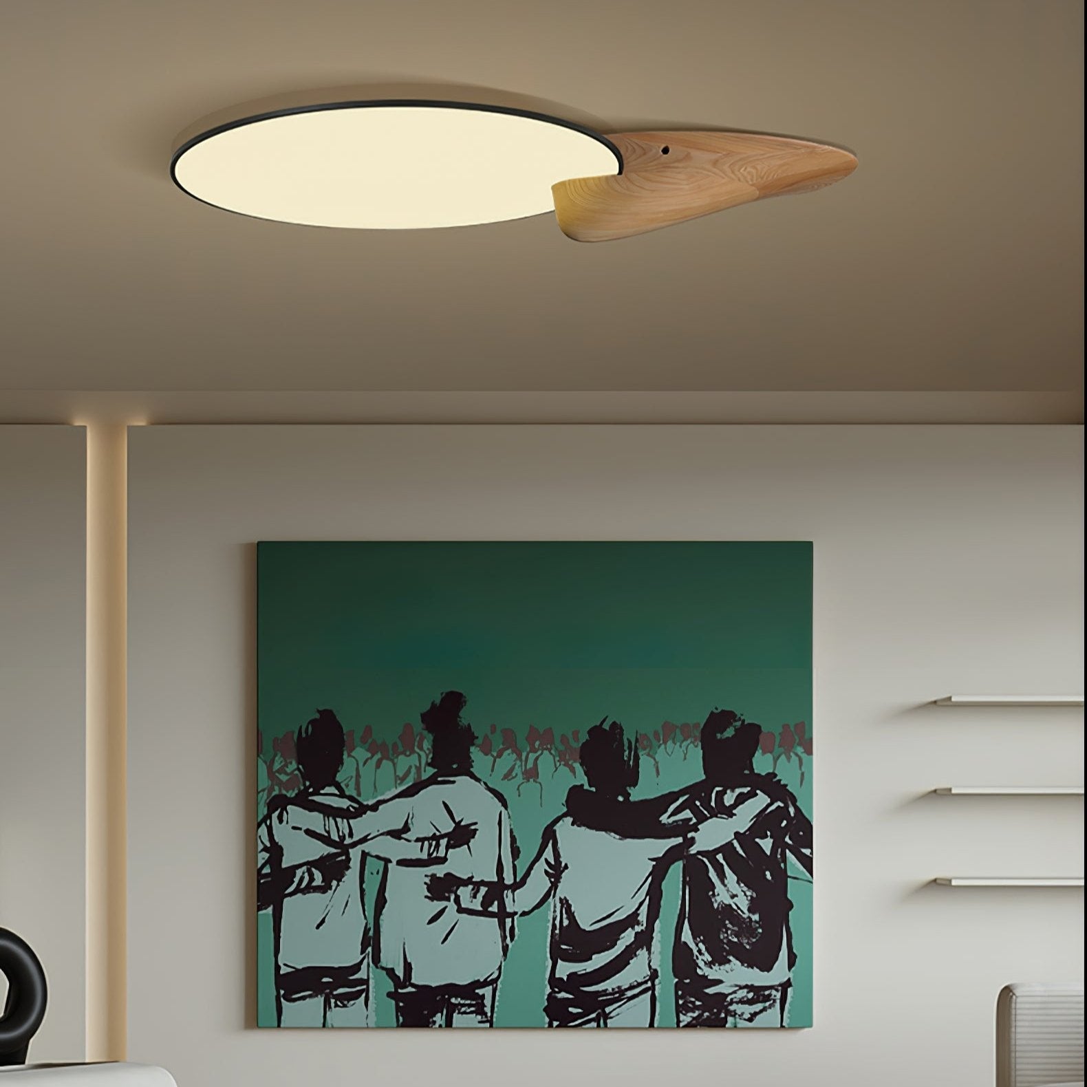 Yollen Disc Houten Plafondlamp