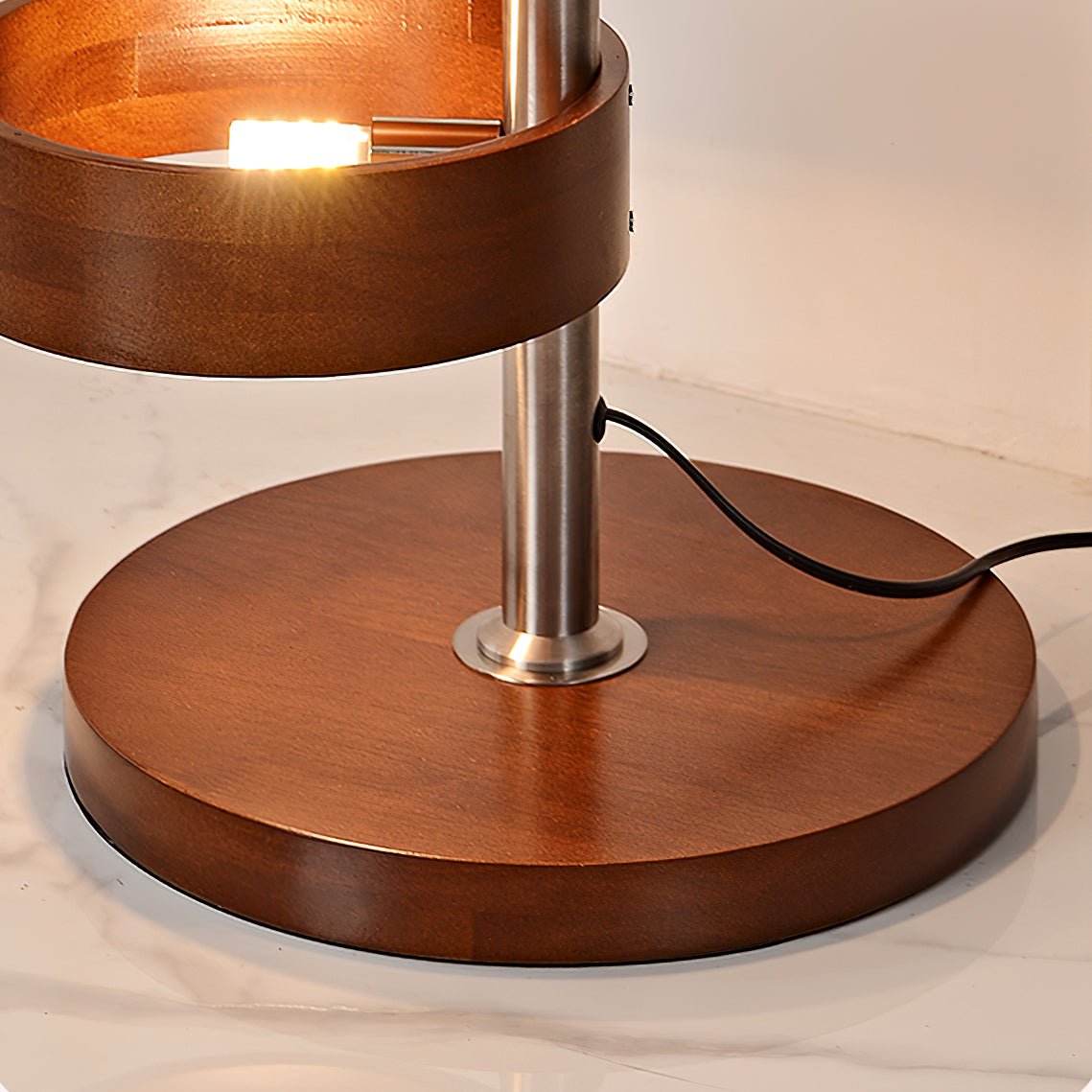 Qenisca Houten Vloerlamp