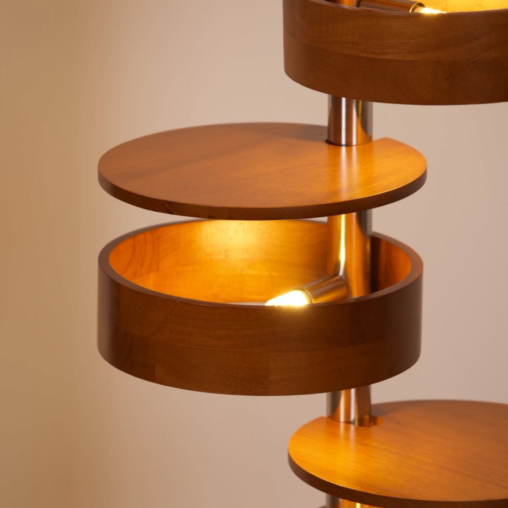 Qenisca Houten Vloerlamp