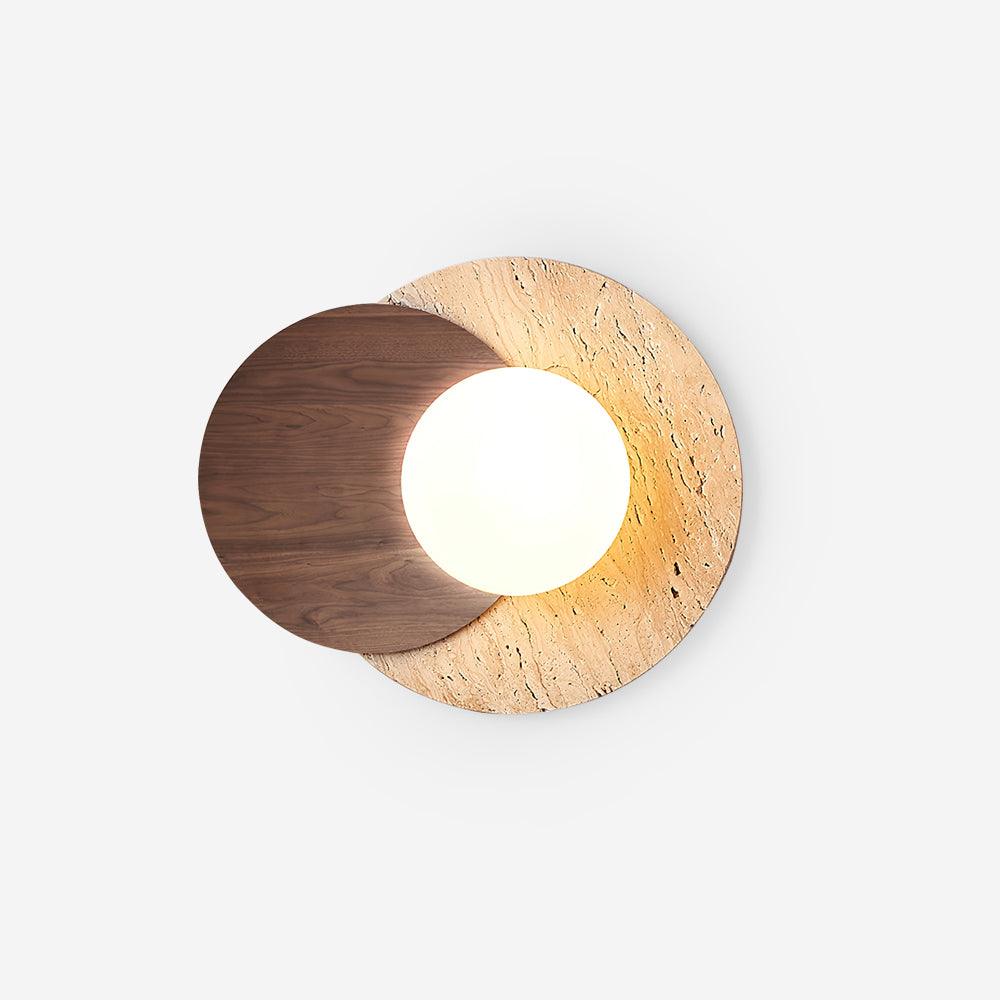 Jemo Travertijnen Wandlamp Met Stekker
