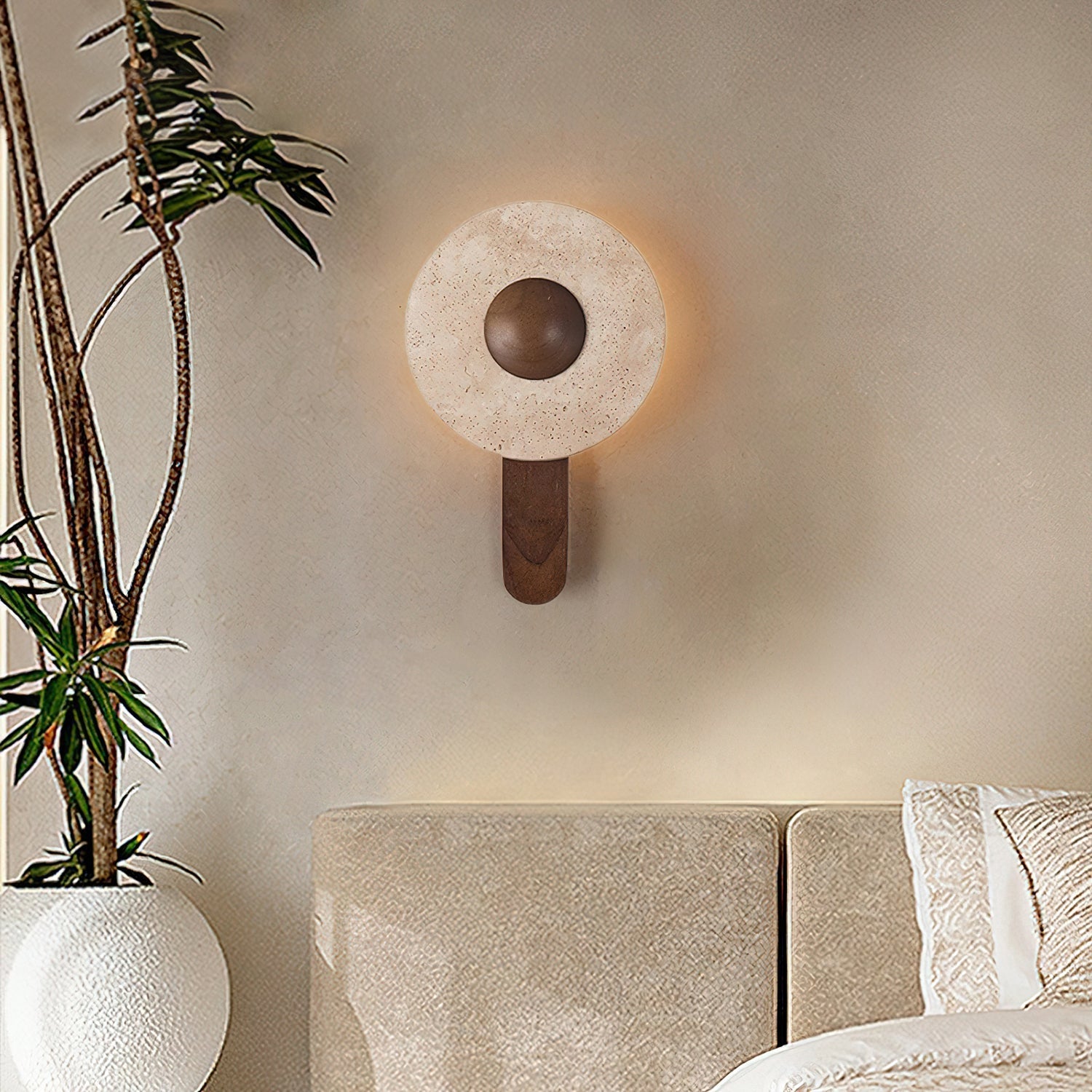 Jome Travertijnen Wandlamp