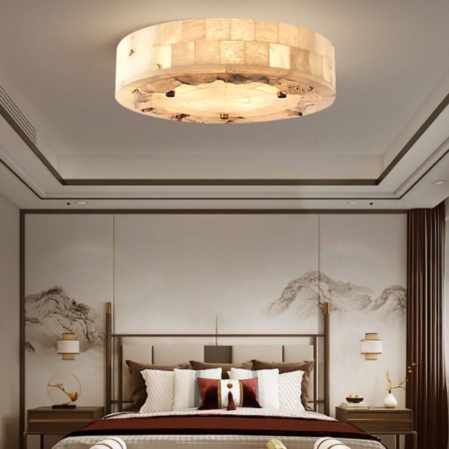 Lovielle Albasten Plafondlamp
