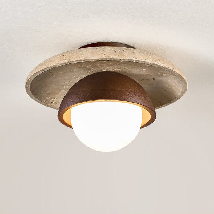 Menosa Travertijnen Plafondlamp