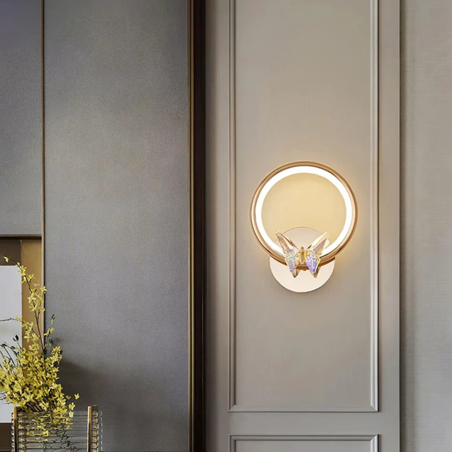 Ringvlinder Wandlamp