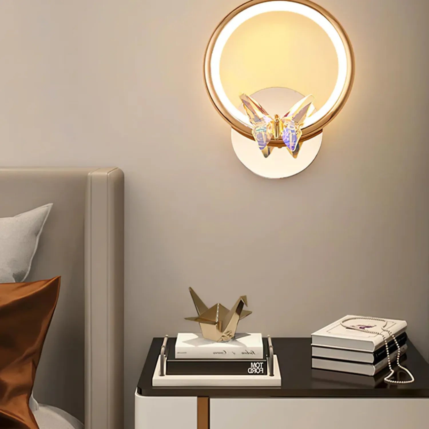 Ringvlinder Wandlamp