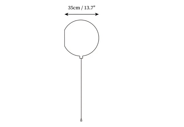 Vollor Ballon Wandlamp
