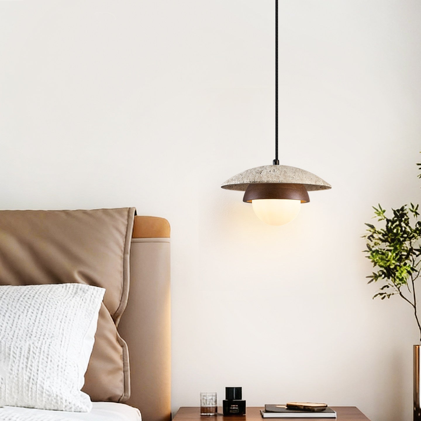 Myzo Gelaagde Travertijnen Hanglamp