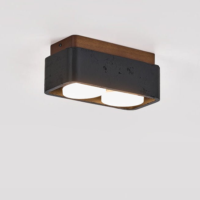 Kole Vierkante Travertijnen Plafondlamp
